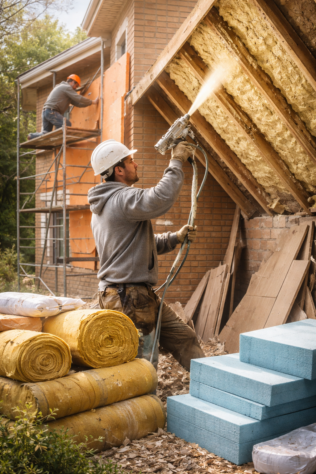 Утепление домов в Губахе под ключ от 4354 руб/м2 | Профессионально — ТепломастерГбх