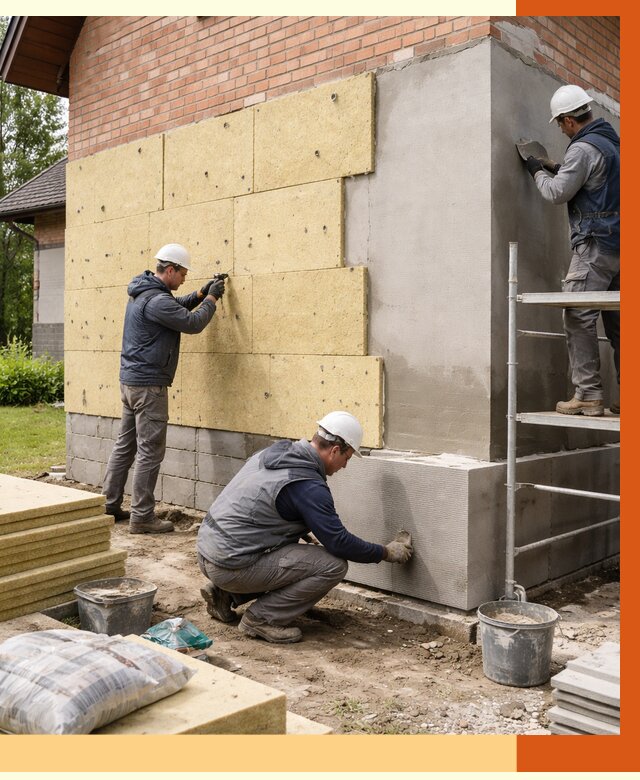 Утепление частного дома в Губахе под ключ от 7775 руб/м2 — недорого | ТепломастерГбх