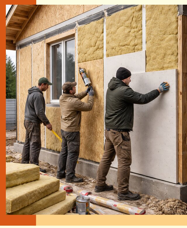 Профессиональное утепление дома из SIP-панелей в Губахе