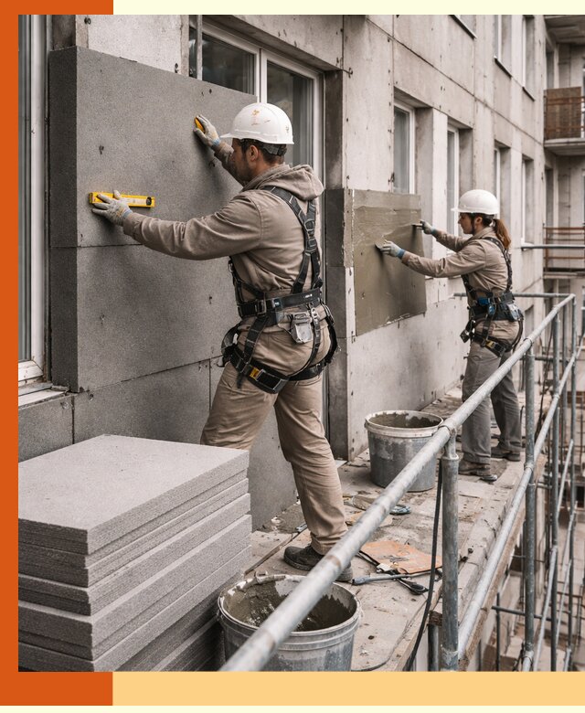 Утепление квартиры снаружи под ключ в Губахе