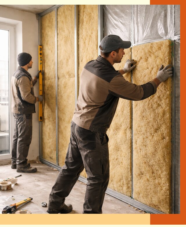 Утепление квартиры изнутри в Губахе от 4509 руб. за м2 | Проф. работы ТепломастерГбх