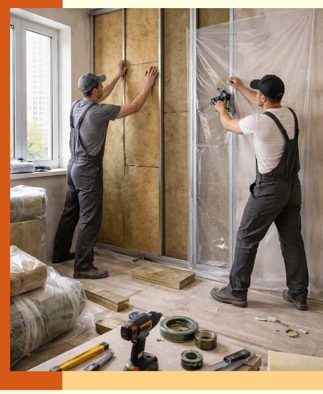 Утепление квартиры изнутри профессионально в Губахе