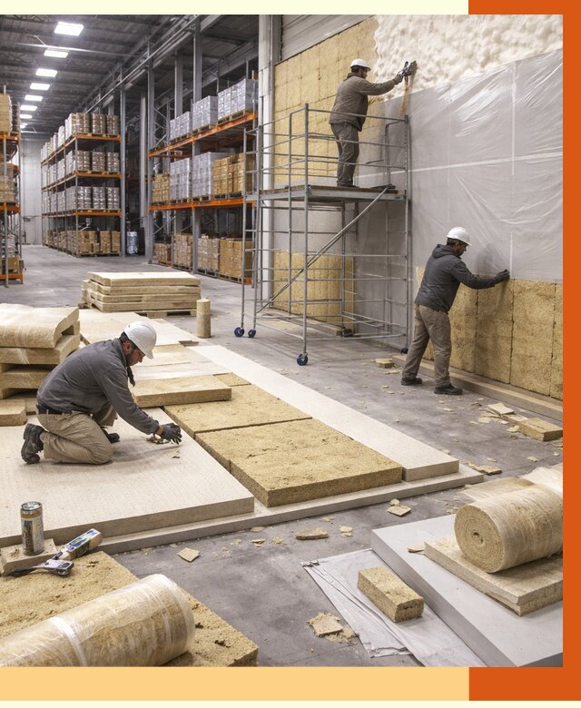 Утепление складского терминала в Губахе от 7775 руб./м² под ключ | ТепломастерГбх