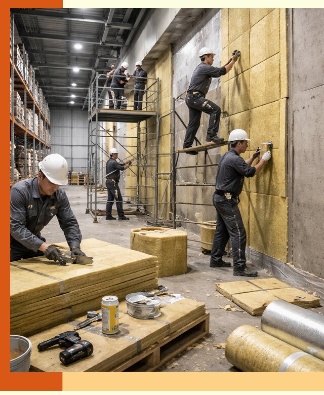 Утепление логистического центра в Губахе качественно и экономично