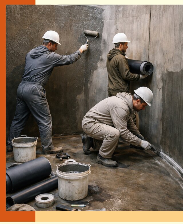 Гидроизоляция резервуара профессионально в Губахе